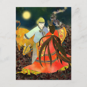 Gyeonwu & Jiknyeo: Die Geschichte Chilseoks in Kor Postkarte