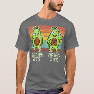 Gym Avocado, Mens Weibchen, Gewichtheben, Witzwein T-Shirt