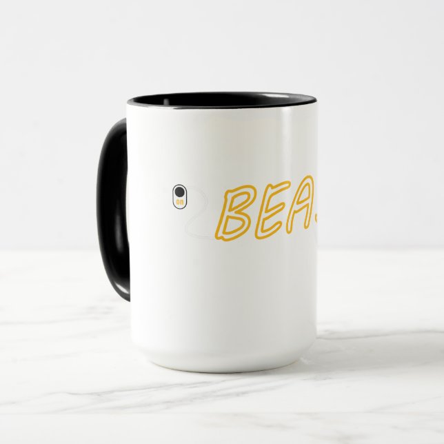 Gym Beast geweckt Tasse (Vorderseite Links)