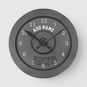Gym Bodybuilder Wall Clock Runde Wanduhr