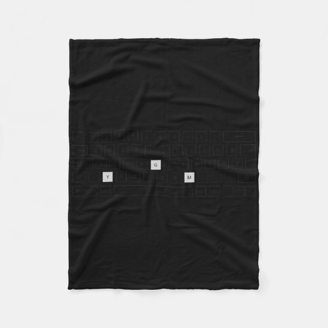 Gym Bodybuilding  Fleecedecke (Vorderseite)