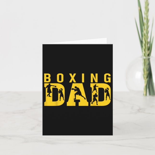 Gym Boxer Liebe Vater Boxing Lover Training Box Pl Karte (Vorderseite)