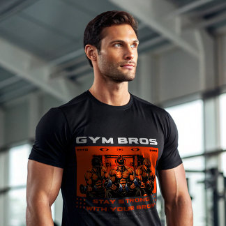 Gym Bros T-Shirt | Brotherhood Workout Motivation 