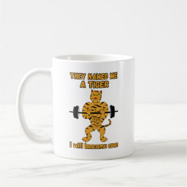 Gym Cat. Funny Motivierend Kaffeetasse