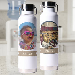 Gym Dad Mein Dad Foto Fitness Trinkflasche