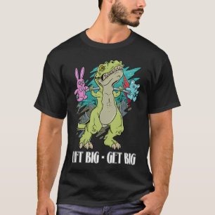 Gym Dinosaur: Groß heben, groß werden, Gewichte re T-Shirt