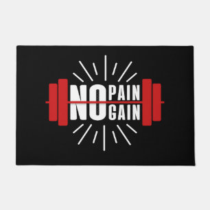 Gym Door Mat No Pain No Gain Fußmatte