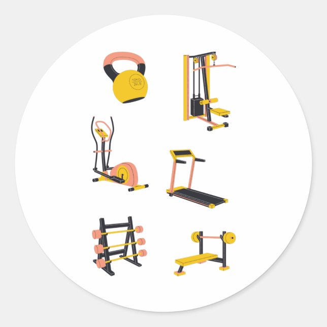 Gym Equipment Sticker Pack (Vorderseite)