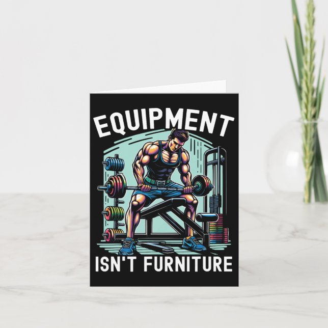 Gym Etiquette Workout Bodybuilding Fitness Bodybui Karte (Vorderseite)