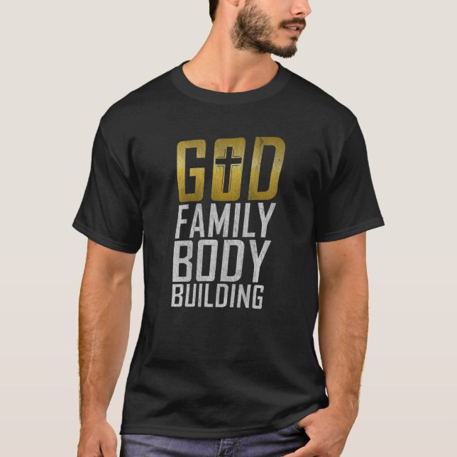 Gym Family Body Gebäude Workout Bodybuilding T-Shirt (Vorderseite)