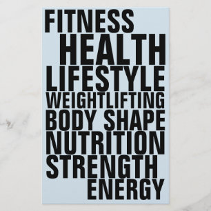 Gym Fitness Club fett Text Inspiration Flyer