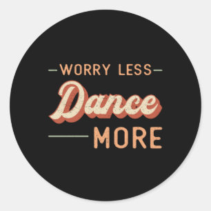 Gym Fitness Dance Workout Sportgeschenk Idee Runder Aufkleber