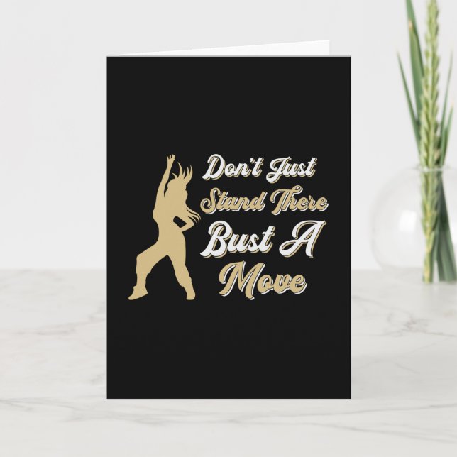 Gym Fitness Dancing Workout Tanz Sportgeschenk Ide Karte (Vorderseite)