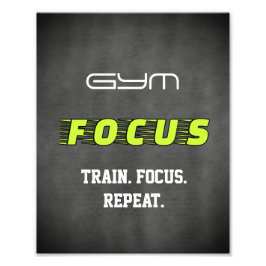 Gym Focus motivational Fotodruck