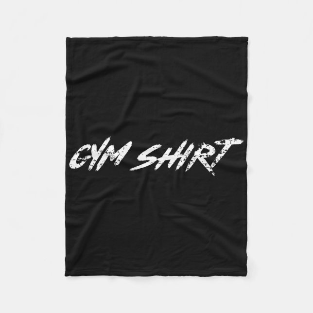Gym Funny Weightlifting Bodybuilding Workout Power Fleecedecke (Vorderseite)
