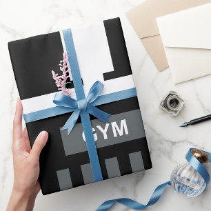 Gym-Gebäude Geschenkpapier