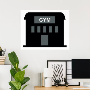 Gym-Gebäude Poster