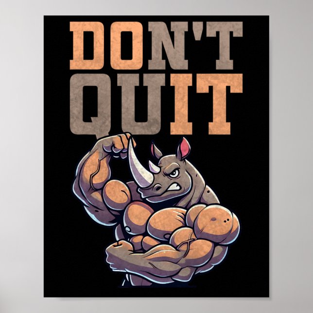 Gym Gift For Men Training Motivation Fitness Bodyb Poster (Vorne)