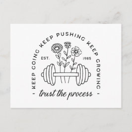 Gym Girl ästhetische motivierend Zitate Postkarte