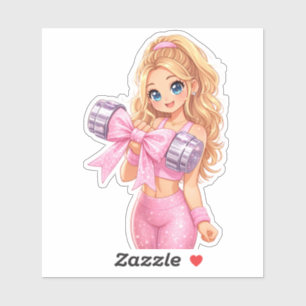 Gym Girl Era Vinyl-Aufkleber nach Maß Aufkleber