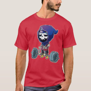 Gym Grim Sensenmann Deadlift Gym Workout Halloween T-Shirt