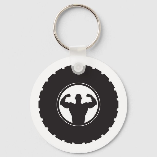 Gym Hard Schlüsselanhänger (Vorderseite)