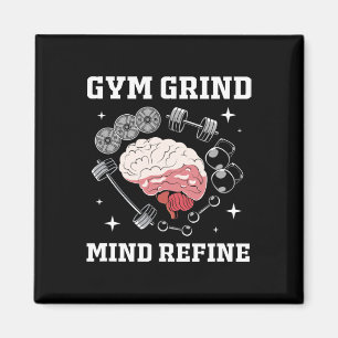 Gym Härte Geist Verfeinert Bodybuilding Lustiger G Magnet