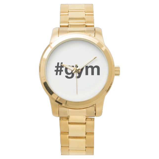 GYM Hashtag Armbanduhr (Vorderseite)