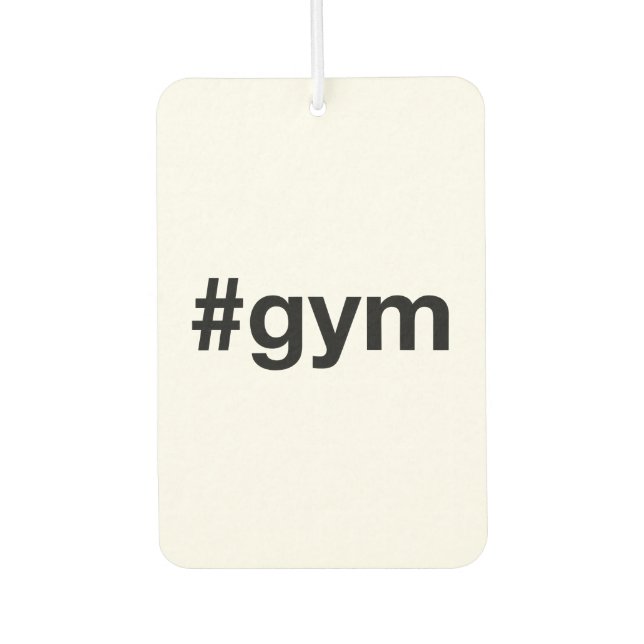 GYM Hashtag Autolufterfrischer (Vorderseite)