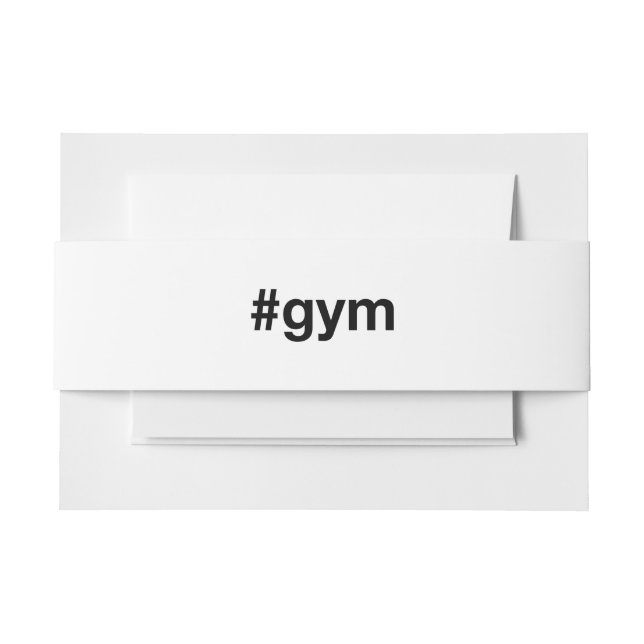 GYM Hashtag Einladungsbanderole (Vorderseite Beispiel)
