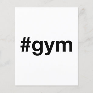 GYM Hashtag Flyer