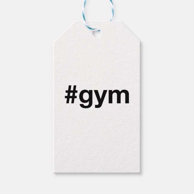 GYM Hashtag Geschenkanhänger (Vorderseite)