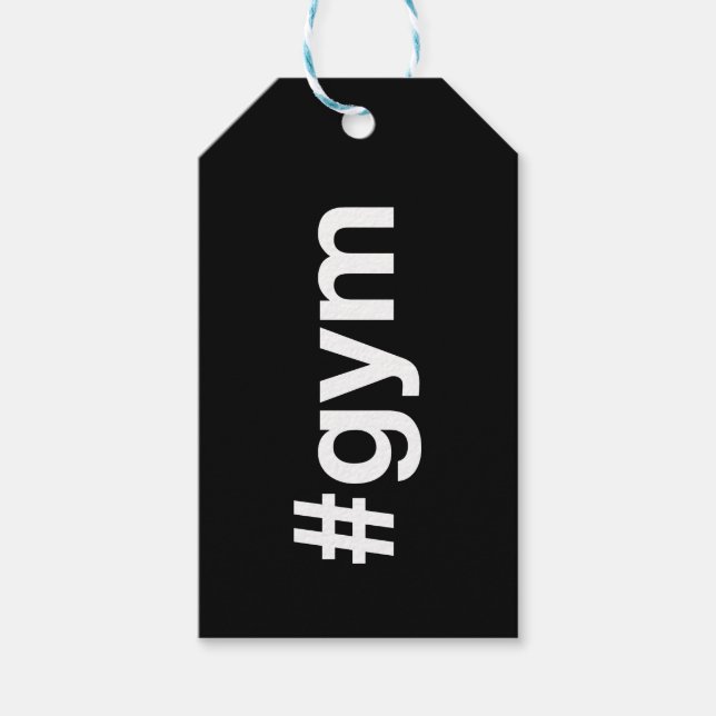 GYM Hashtag Geschenkanhänger (Vorderseite)
