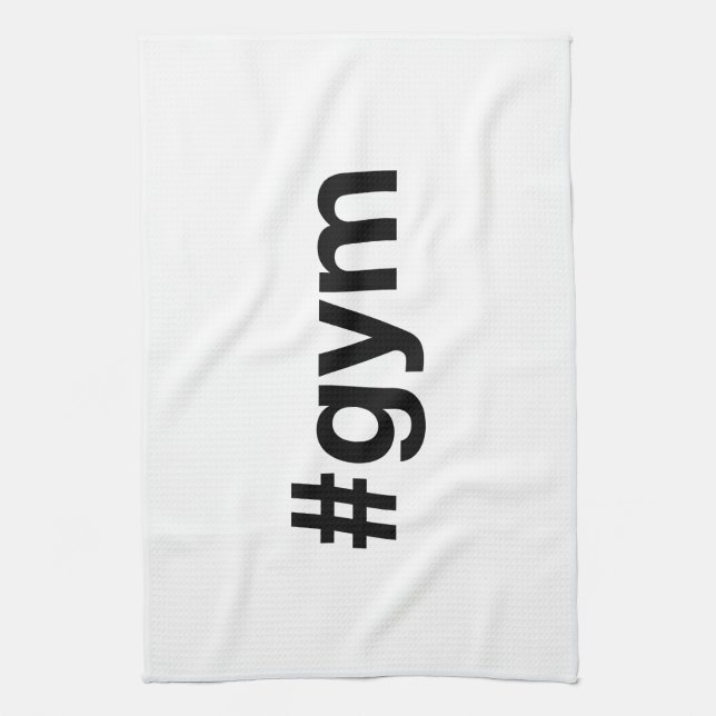 GYM Hashtag Geschirrtuch (Vertikal)