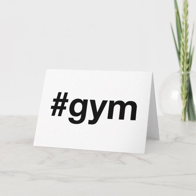 GYM Hashtag Karte (Vorderseite)