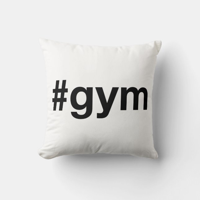 GYM Hashtag Kissen (Vorderseite)