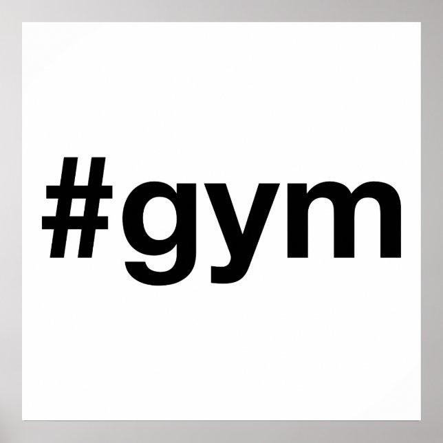 GYM Hashtag Poster (Vorne)