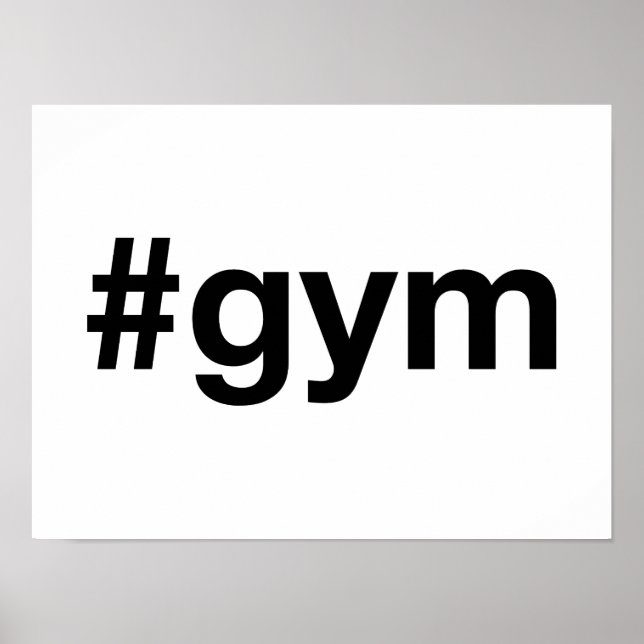 GYM Hashtag Poster (Vorne)