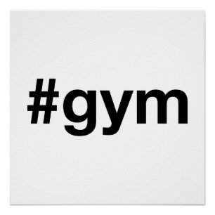 GYM Hashtag Poster