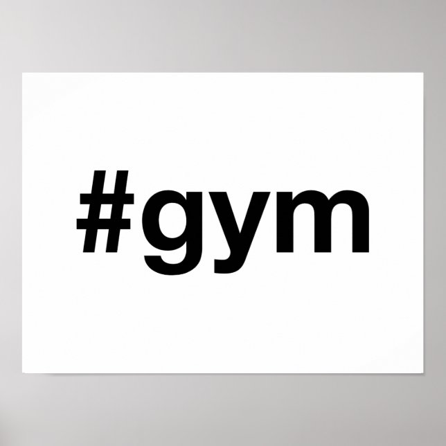 GYM Hashtag Poster (Vorne)
