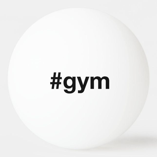 GYM Hashtag Tischtennisball (Vorderseite)