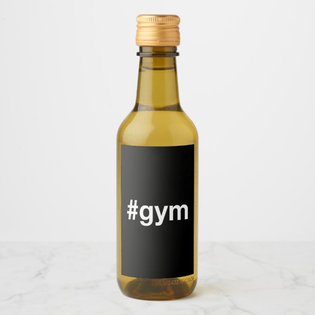 GYM Hashtag Weinetikett (Vorderseite)