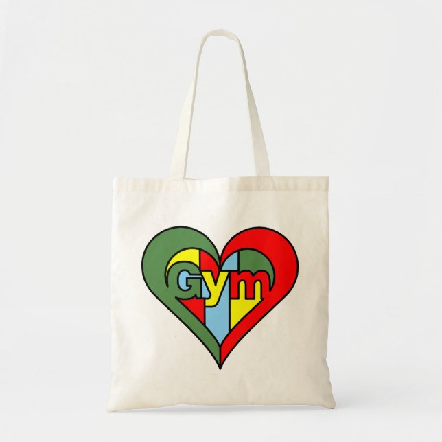 Gym Heart Tragetasche (Vorne)