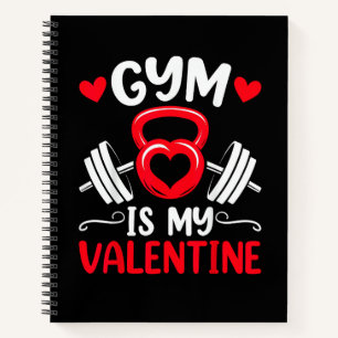 Gym ist mein Valentinsherz Fitness-Workout Valenti Notizbuch