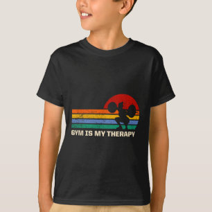 Gym ist meine Therapie Workout Redewendungen Fitne T-Shirt