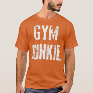 Gym Junkie Funny Bank op T-Shirt