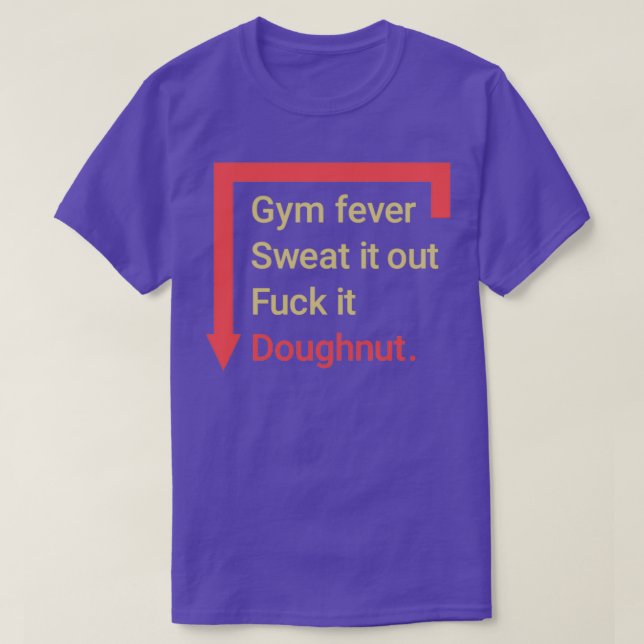Gym-Junkie T-Shirt (Design vorne)