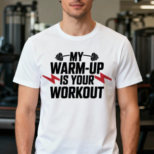 Gym Krafttraining Sarkastischer Lifter Workout T-Shirt