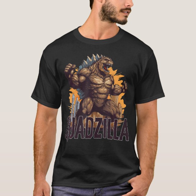 Gym Legends Quadzilla Funny Gym T-Shirt (Vorderseite)