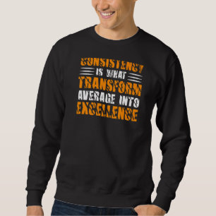 Gym Life Consisten Hervorragende Gym Rat Grafik T- Sweatshirt
